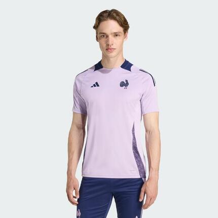 Frankreich Rugby Adidas Performance Trainingsshirt Marineblau