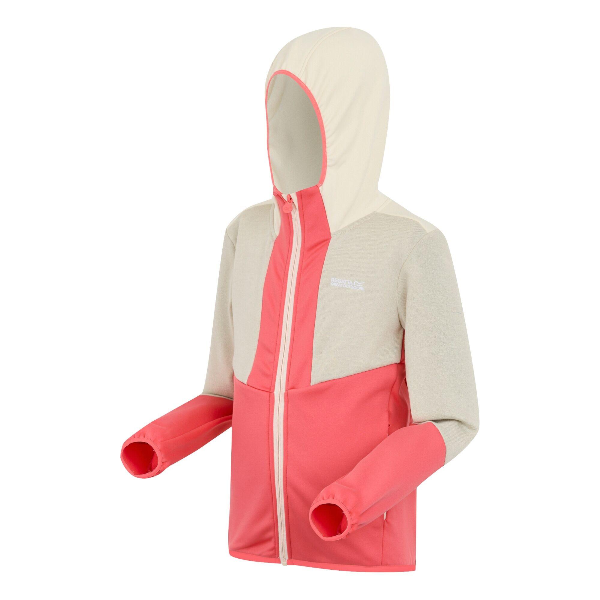 Sudadera con Cremallera Dissolver X de Polar para Niños/Niñas Melocotón Bloom, 3/5