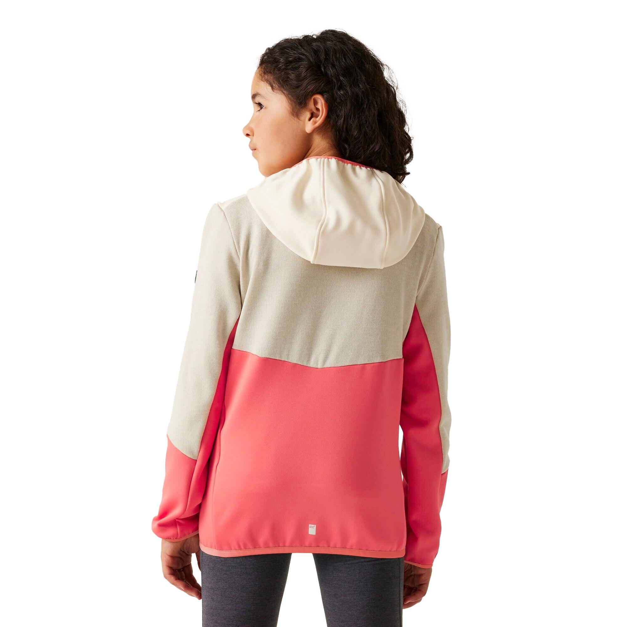 Sudadera con Cremallera Dissolver X de Polar para Niños/Niñas Melocotón Bloom, 4/5
