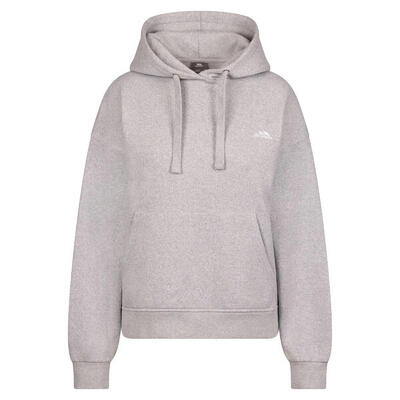Dames reives gebreide hoodie (grijze mergel)