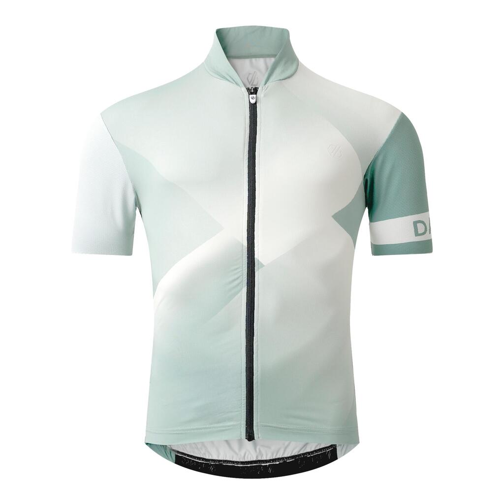 Mens AEP Pedal II ShortSleeved Top (Hedge Green/Aqua Grey)