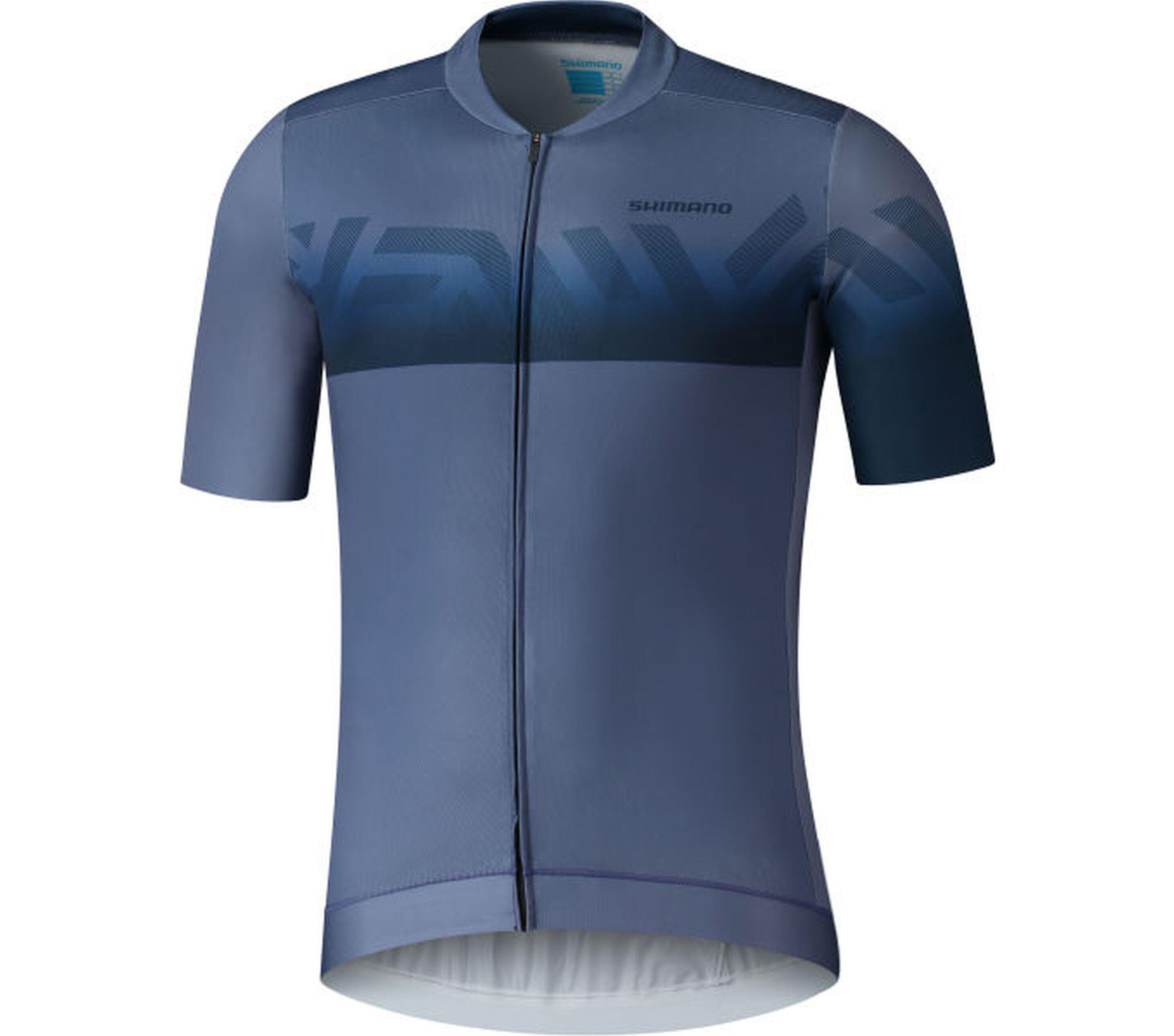 SHIMANO KITA S.S. ZIP JERSEY, grigio