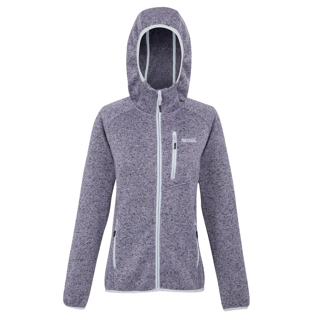 Womens/Ladies Newhill II Marl Full Zip Hoodie (Wisteria/Lilac Hint)