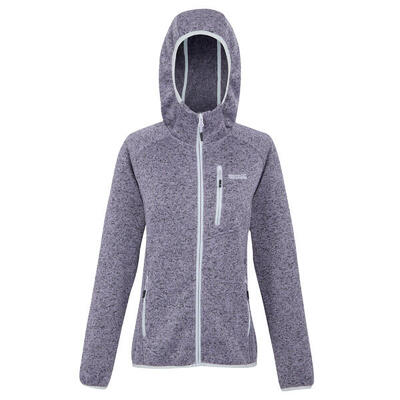 Dames newhill ii marl full zip hoodie (wisteria/lila hint)