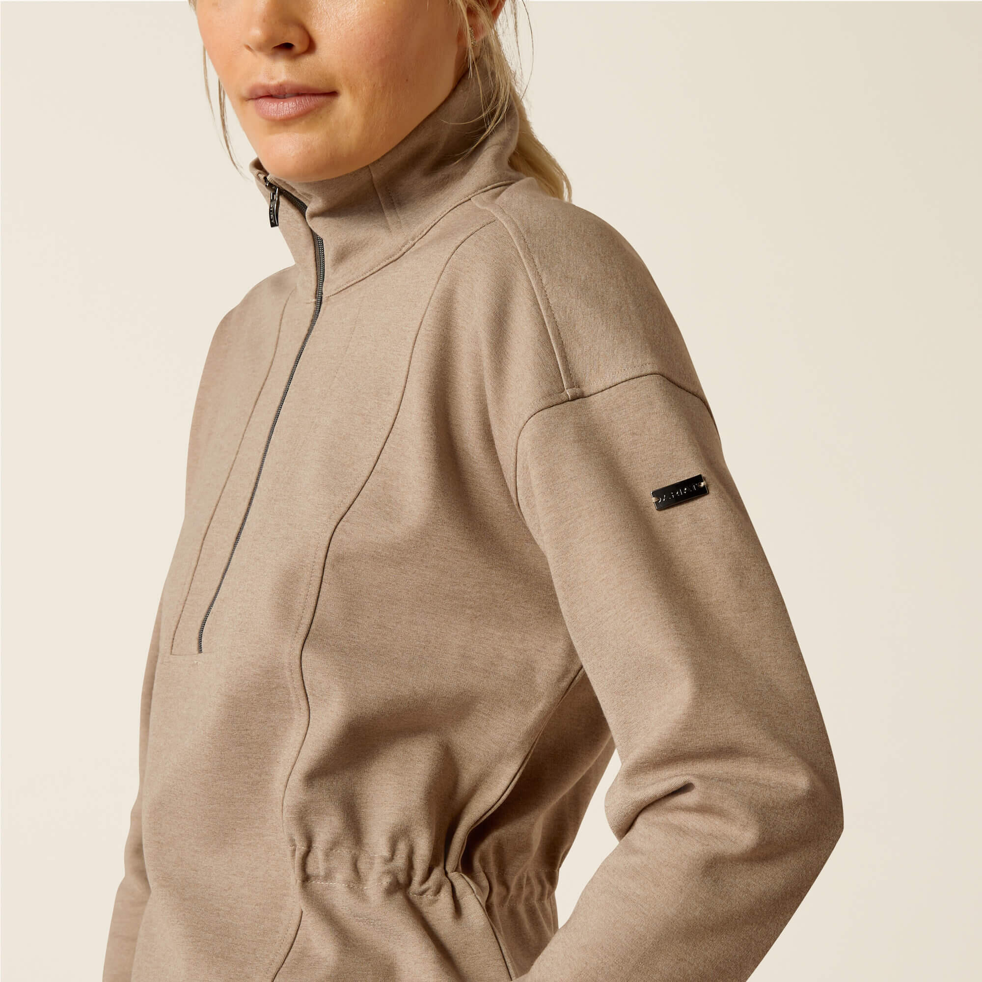 Damen Sweatshirt mit 1/2 Reißverschluss Ariat Ryeland 1/2 3/3