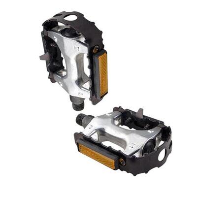 Aluminium pedalen met verstelbare voetsteun optimiz 9/16