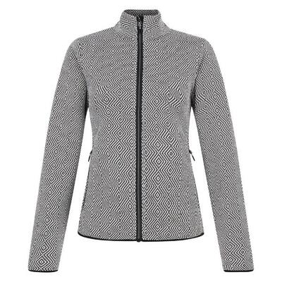 Dames descend jacket (zwart. wit)