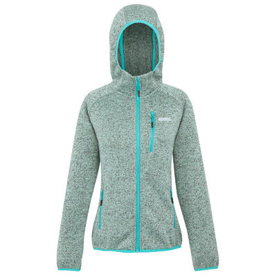 Dames newhill ii marl full zip hoodie (ijzige ochtend/turquoise)