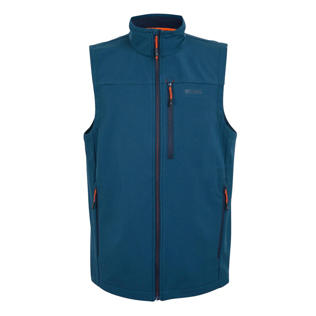 Mens Arana Sleeveless Gilet (Moonlight Denim/Tangerine Tango)