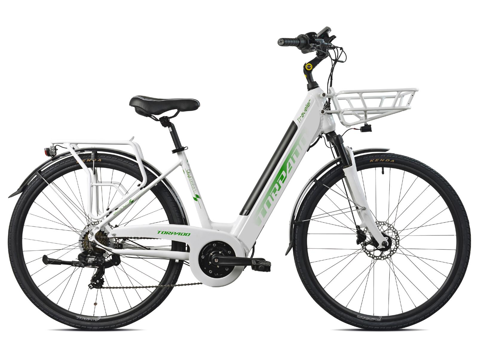 TORPADO Traveller dames ebike midmotor 13Ah 7sp White