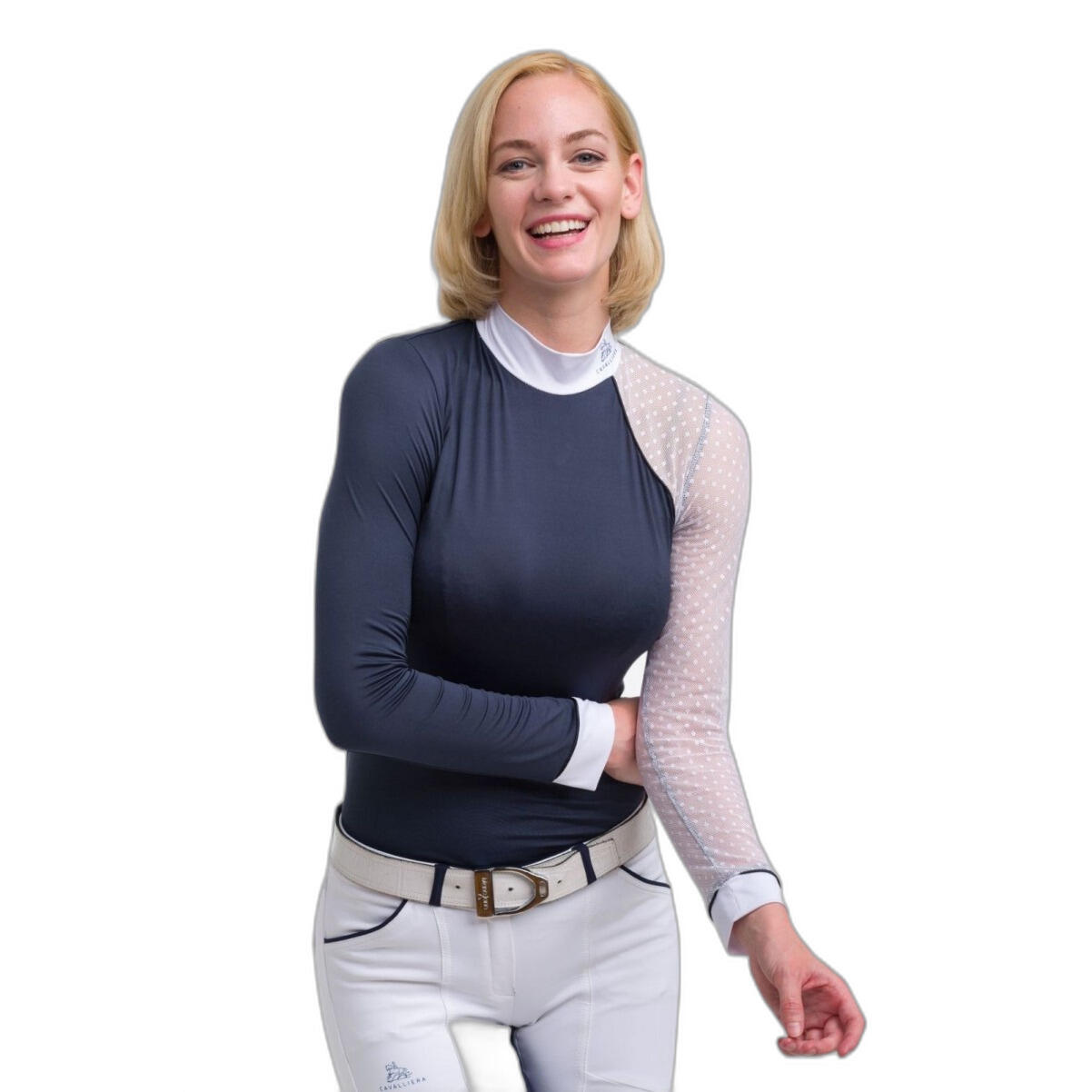 CAVALLIERA Dames polo met lange mouwen Cavalliera Modern