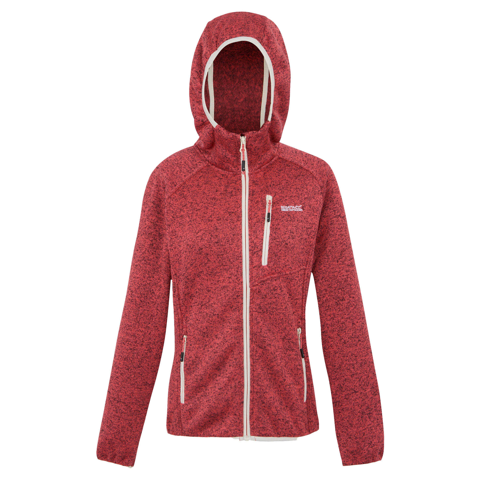 REGATTA Dames Newhill II Marl Full Zip Hoodie (Perzik Bloei/Licht Vanille)