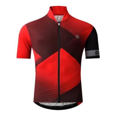 Heren aep pedal ii top met korte mouwen (sevilla rood/zwart)