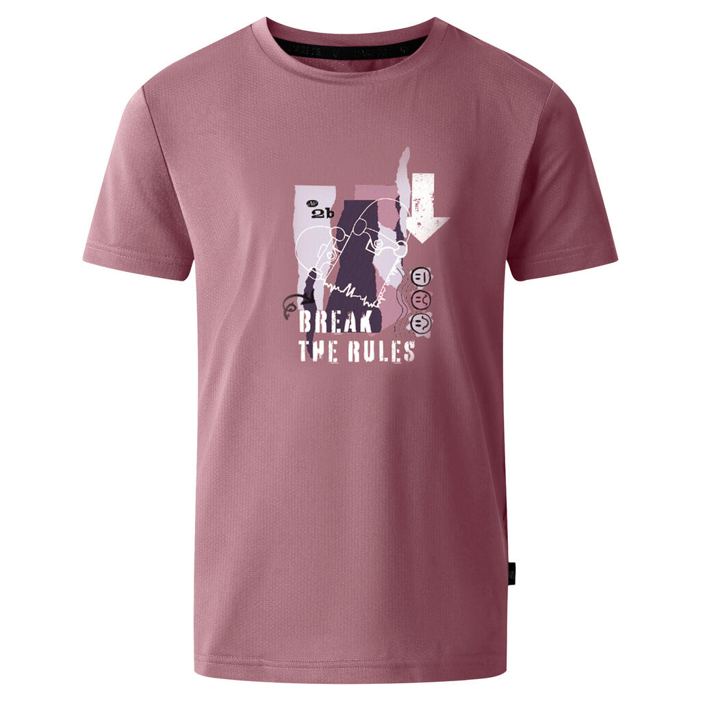 Childrens/Kids Break The Rules Amuse II TShirt (Mauve)