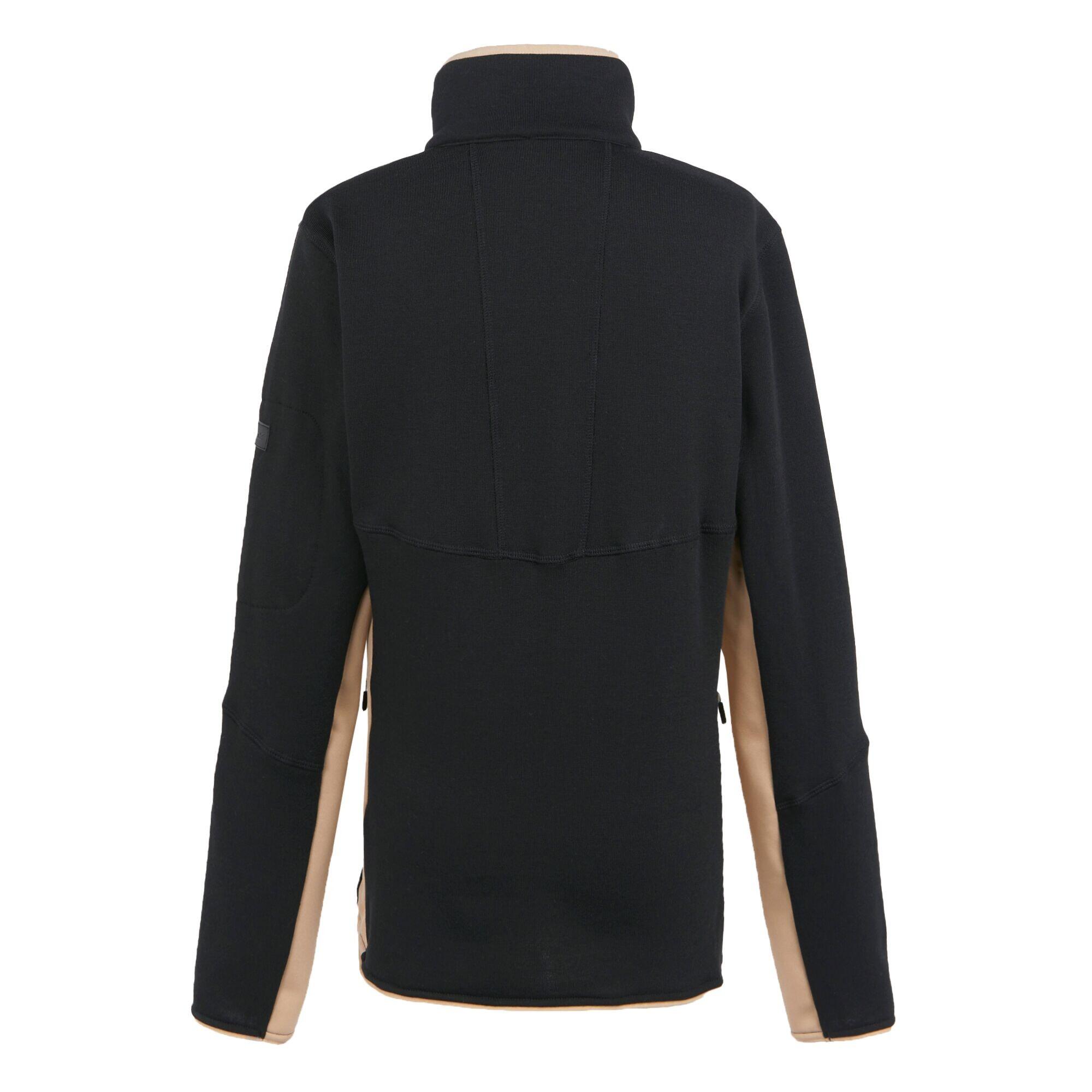 "Ralina" Fleecejacke für Damen Schwarz/Warm Taupe 2/5