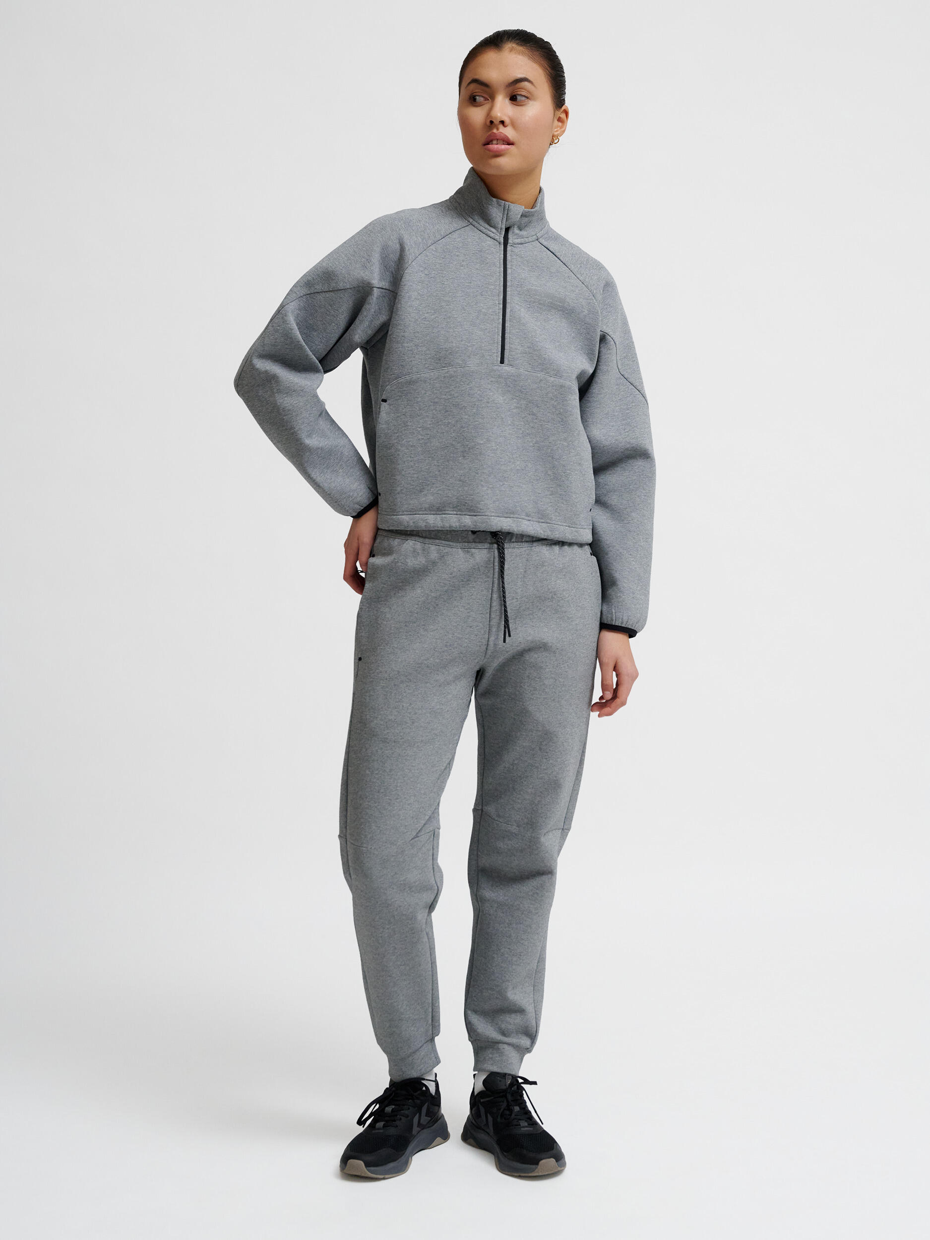 Demie-Fermeture Éclair Zip Sweat-Shirt Hmltech Femme 3/7