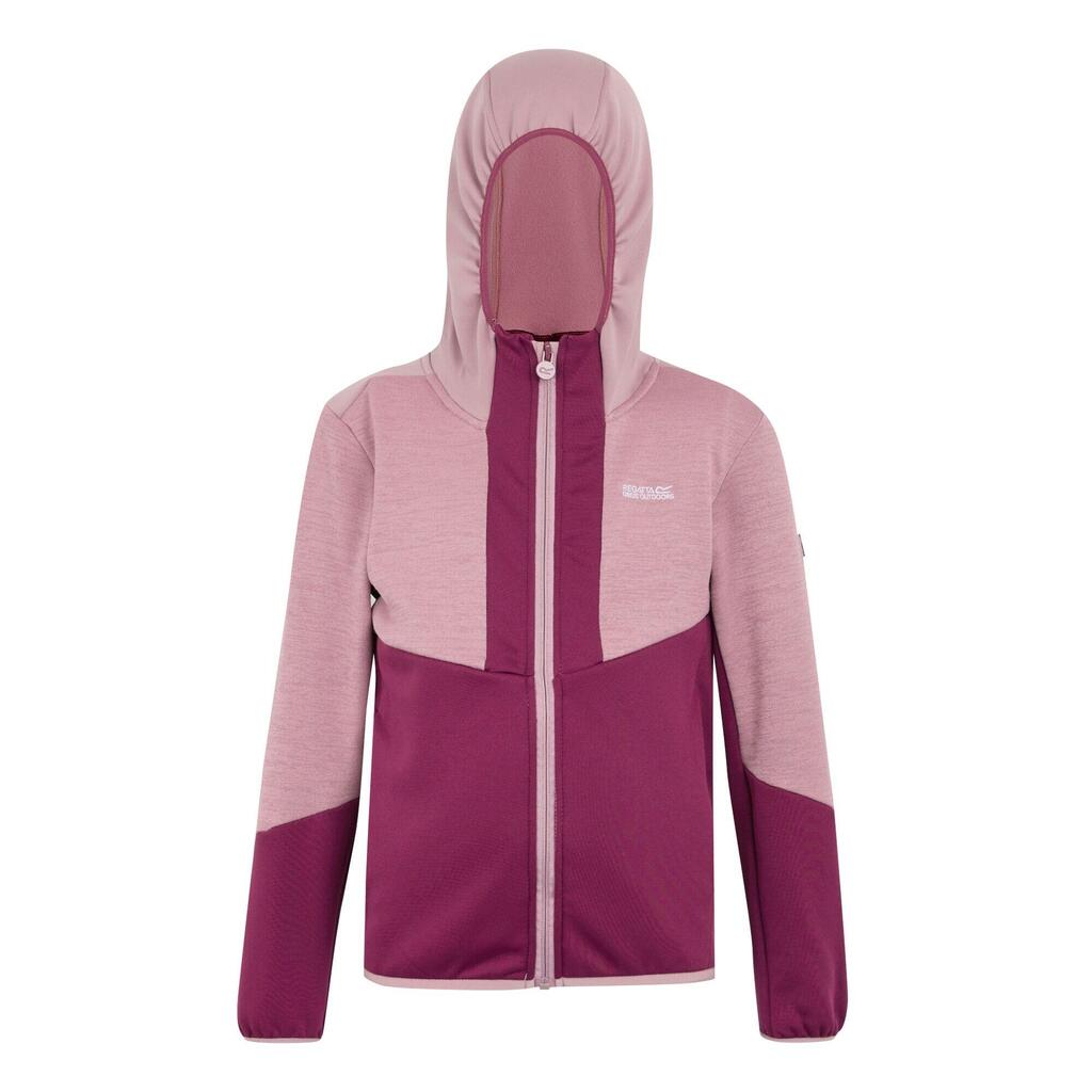 Childrens/Kids Dissolver X Fleece Full Zip Hoodie (Beaujolais/Lilas)