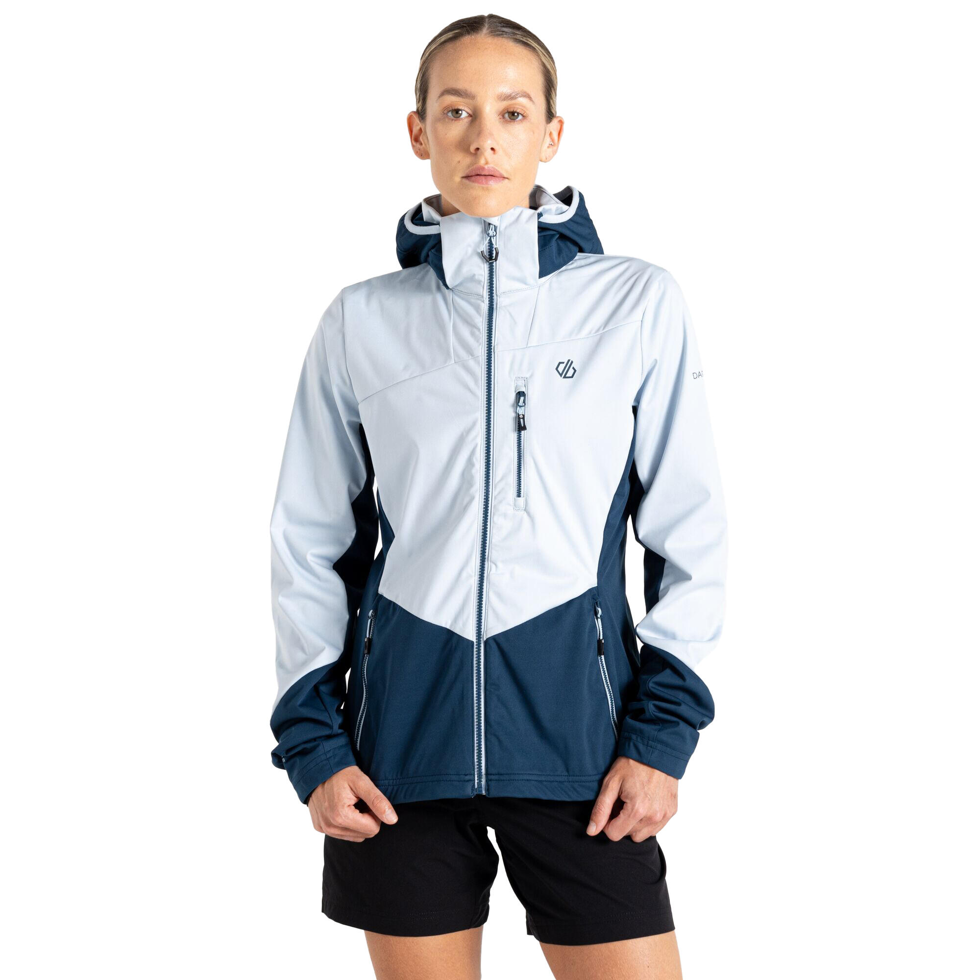 Veste Softshell LEXAN Femme (Blanc Ciel / Denim Sombre) 4/5