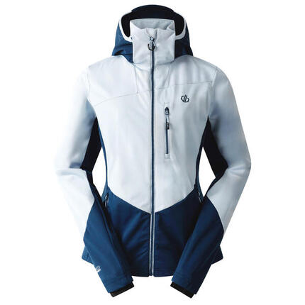 Veste Softshell LEXAN Femme (Blanc Ciel / Denim Sombre)