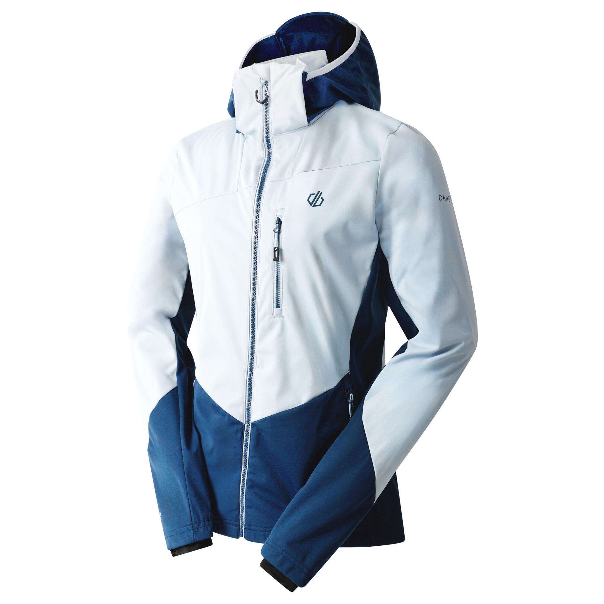Veste Softshell LEXAN Femme (Blanc Ciel / Denim Sombre) 3/5