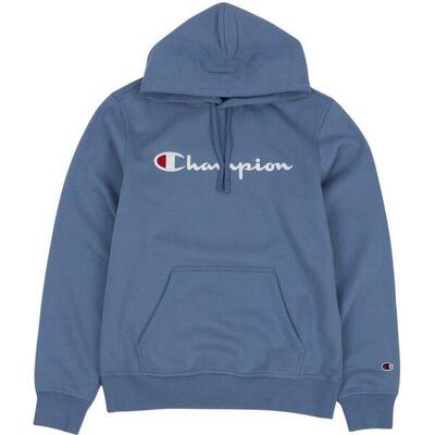 Heren script logo hoodie (marineblauw)