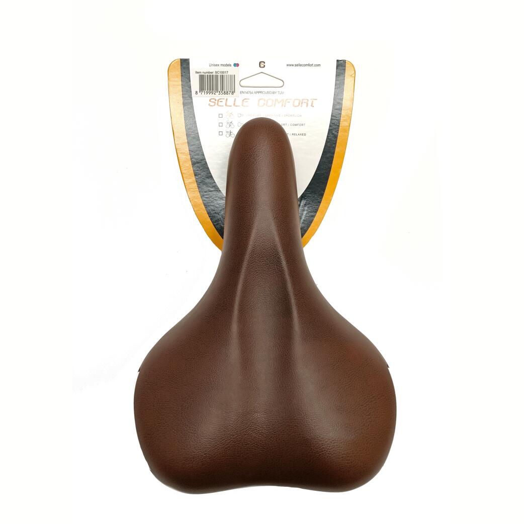 SELLE COMFORT Comfortabele Unisex Fietszadel in Bruin