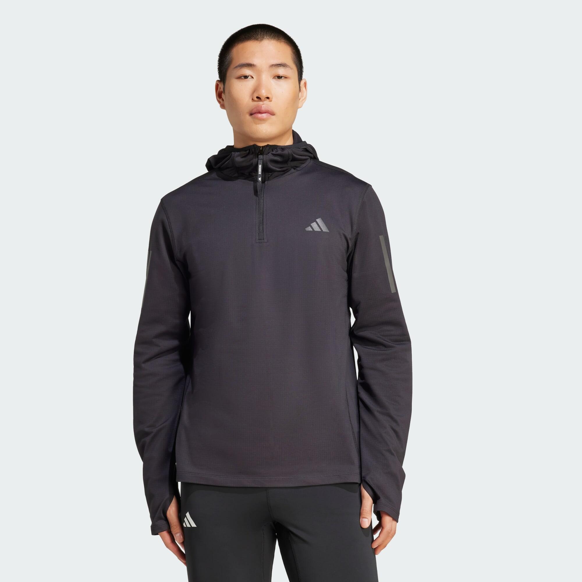 Sweat-shirt à capuche demi-zip hiver Own The Run 1/5