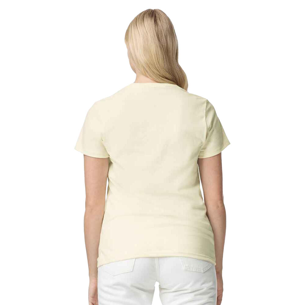 Maglietta Pesante Donna Gildan Bianco Spento 2/3