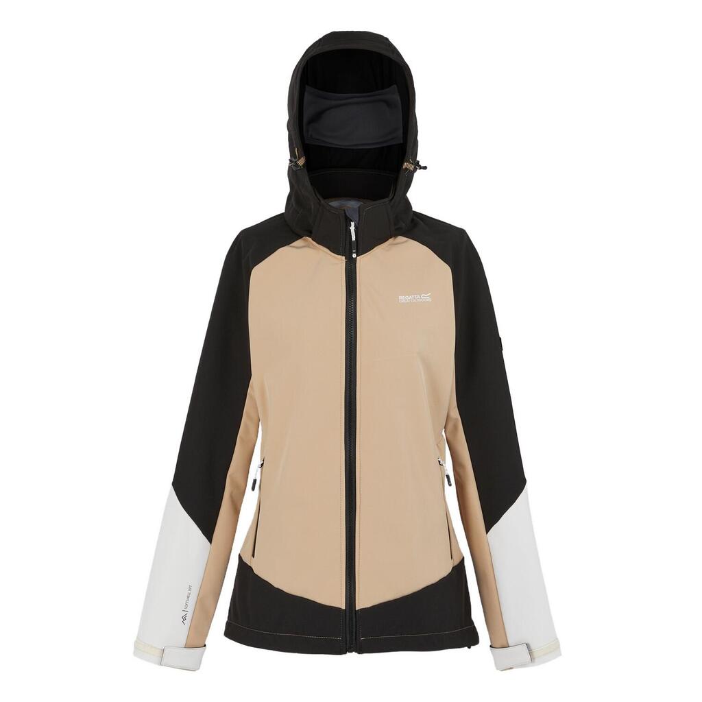 Womens/Ladies Desoto X Soft Shell Jacket (Black/Warm Taupe)
