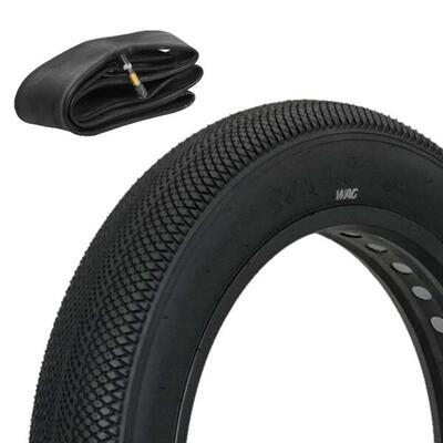 Pneumatico Cycling FAT LISCIO - 20 x 4.00 con Camera d'aria - 20 x 3.50/4.00 va