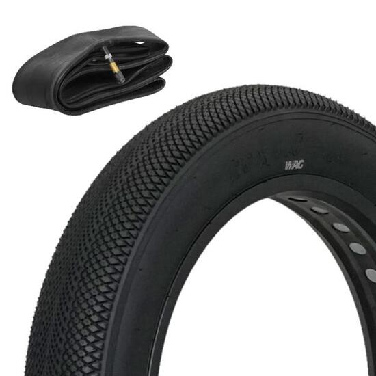 Pneumatico Cycling FAT LISCIO - 20 x 4.00 con Camera d'aria - 20 x 3.50/4.00 va