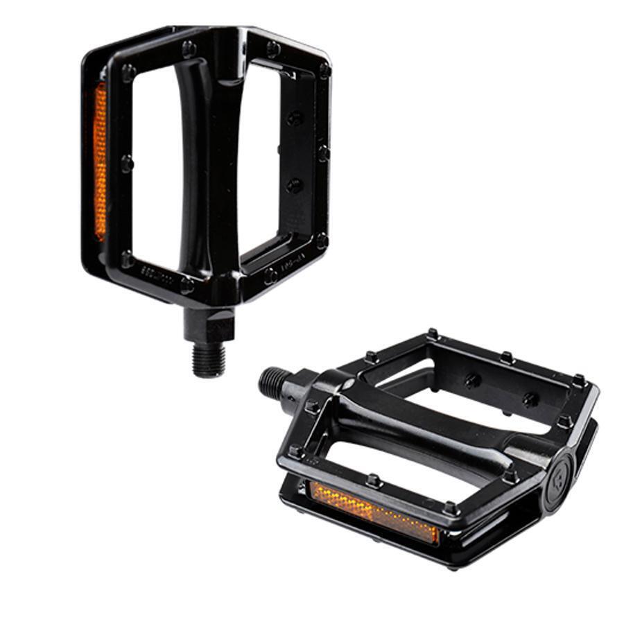 Pair of non-removable aluminum platform pedals Optimiz Ergot