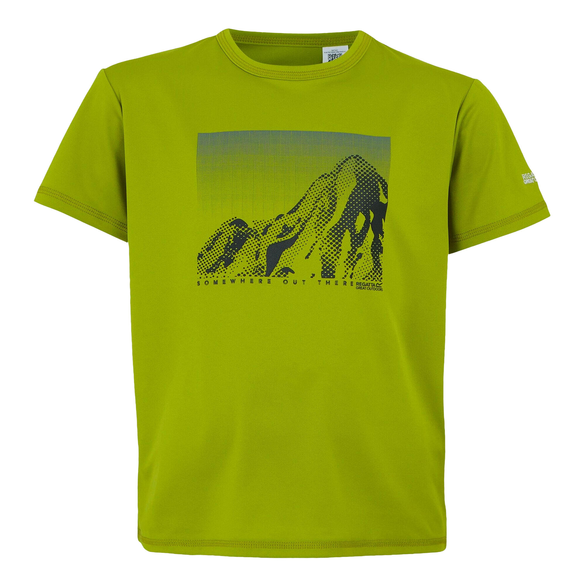 Regatta - Tshirt Motif/style Montagne Alvarado Enfant (vert Clair) - T-shirt Manches Courtes - Jaune|vert - 15-16 Ans - Decathlon