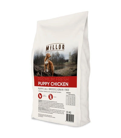 MENABO Millor Premium Puppy Voeding met Kip - Graanvrij 15 kg