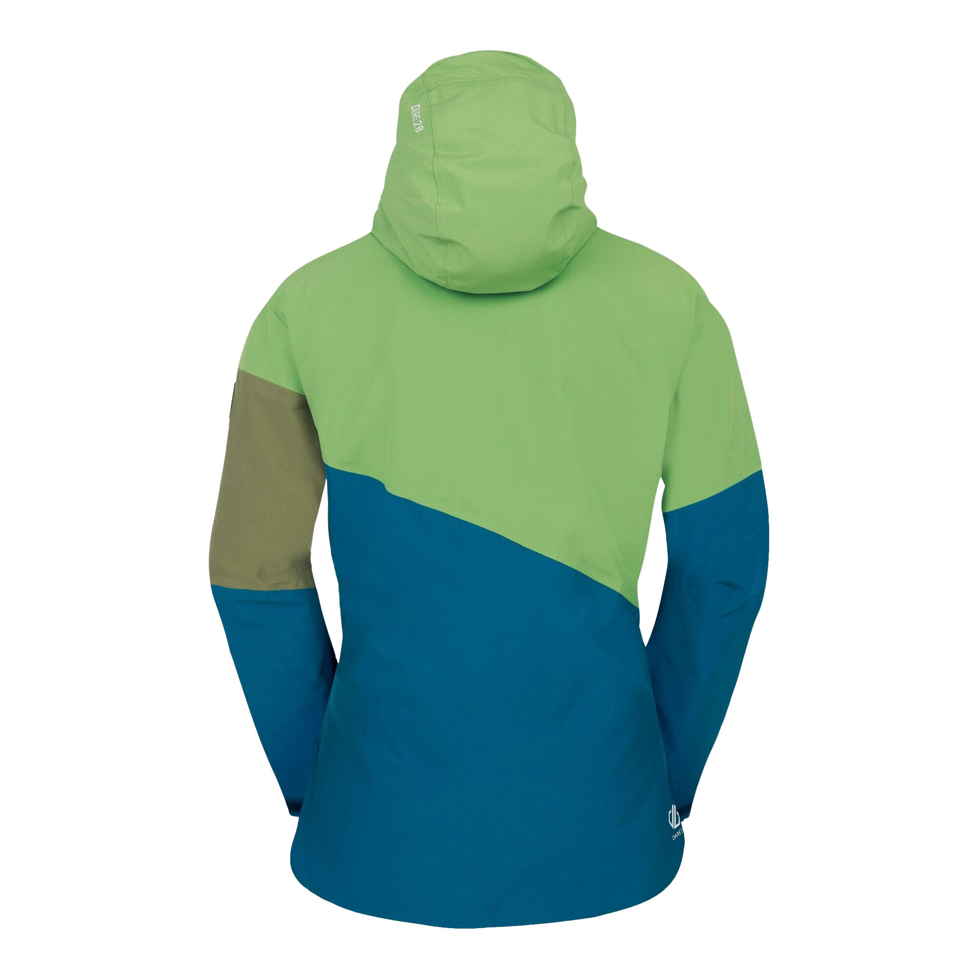 Blouson De Ski ICE Femme (Vert Piquant / Bleu Marocain) 2/5