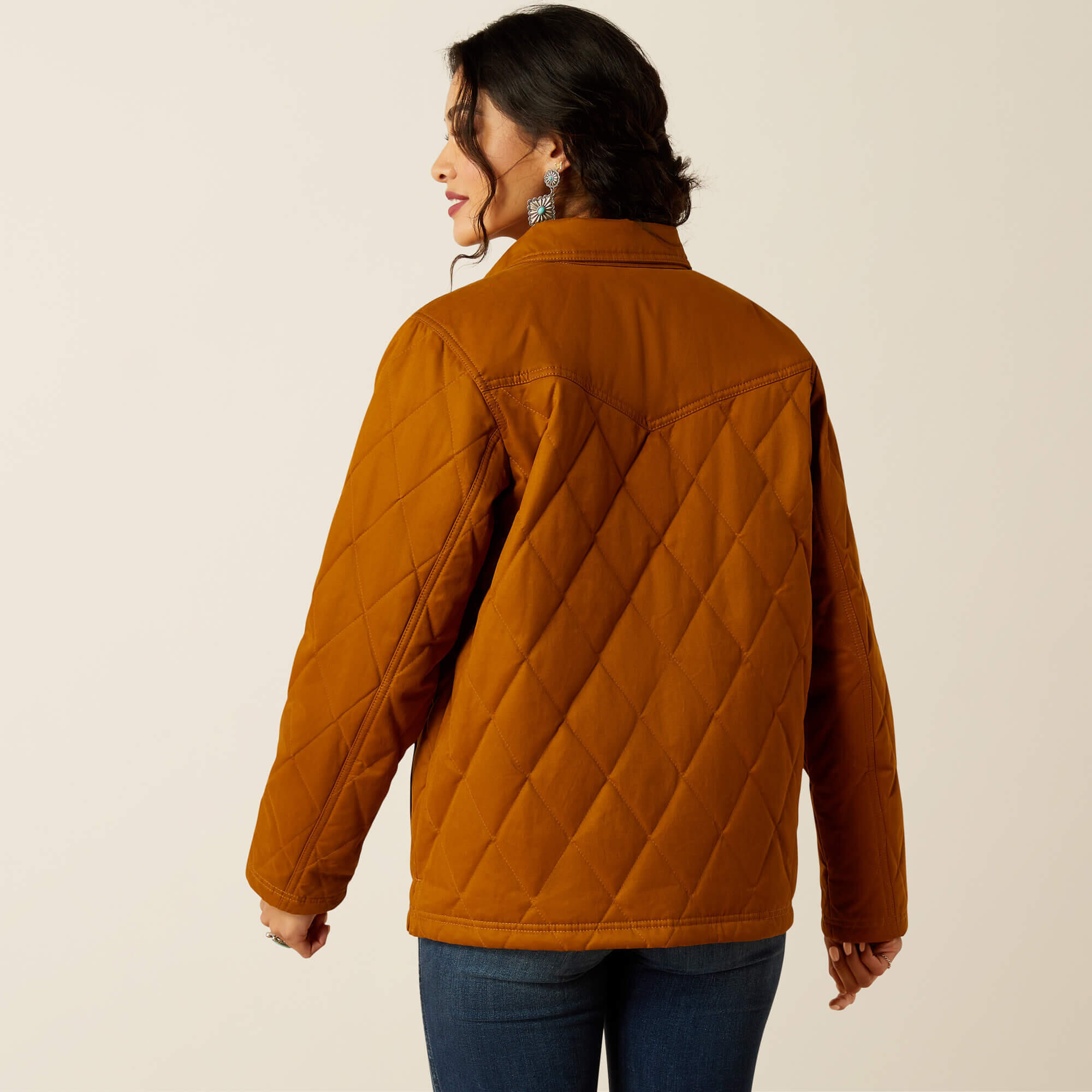 Waterdichte rijjas voor vrouwen Ariat Grizzly Quilted Barn 2/4