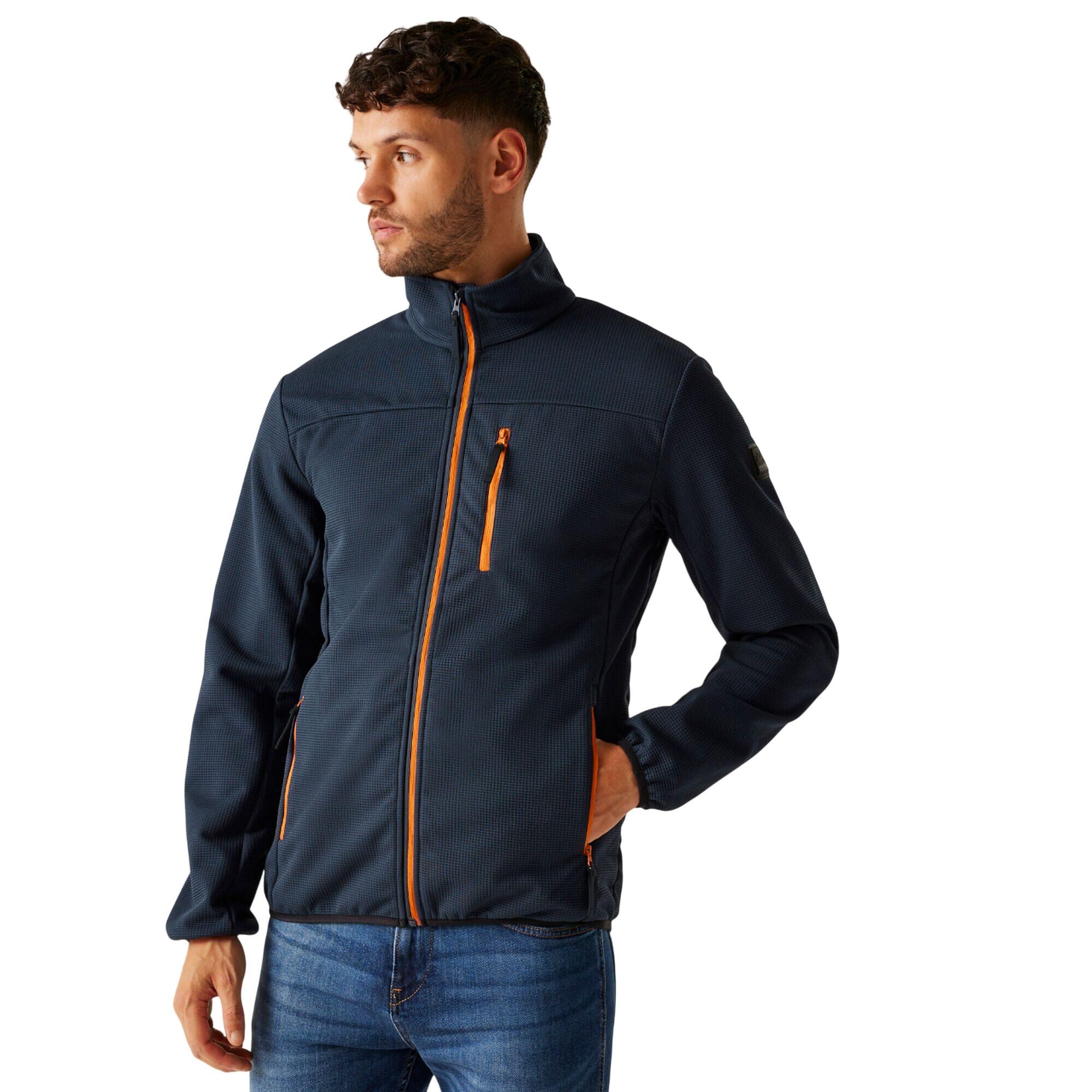 "Romain" Jacke, wasserfest für Herren Marineblau/Fuchs 4/5