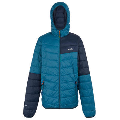 Heren hillpack iii gewatteerd jack met capuchon (marokkaans blauw/navy)