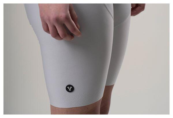 Kurze Radhose Damen LeBram Izoard Perlgrau 5/5