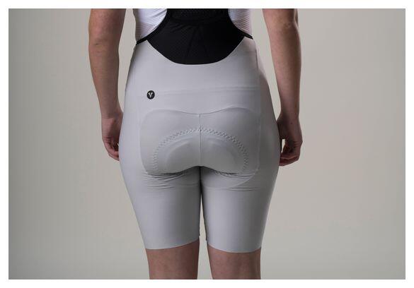 Kurze Radhose Damen LeBram Izoard Perlgrau 4/5