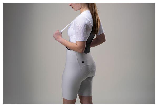 Kurze Radhose Damen LeBram Izoard Perlgrau 2/5