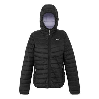 Dames hillpack iv gewatteerd jack (zwart)