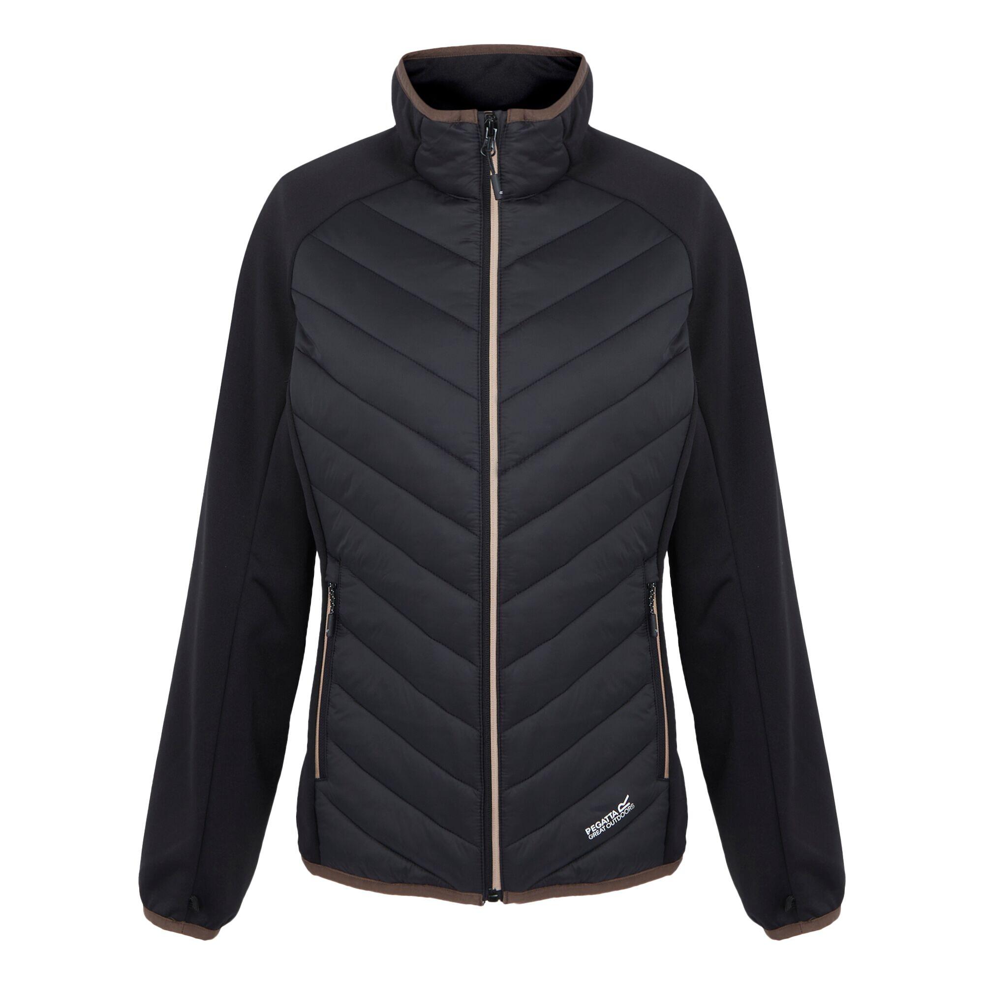 REGATTA Dames Carletta IX 3 in 1 Jas (Zwart/Warme taupe)