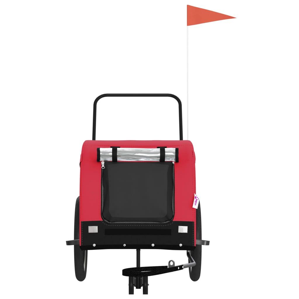 Remorque de vélo pour chiens - Tissu Oxford et Fer 3/4