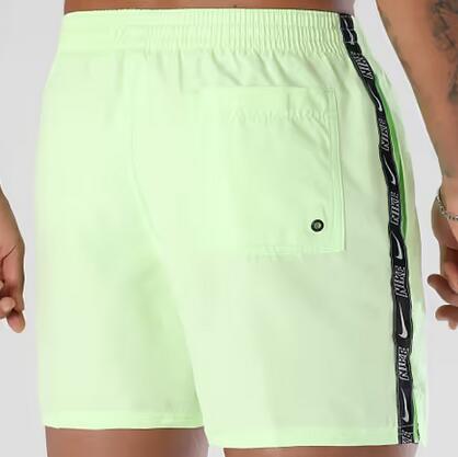 Costume da bagno uomo nike logo tape - verde fluo 3/3