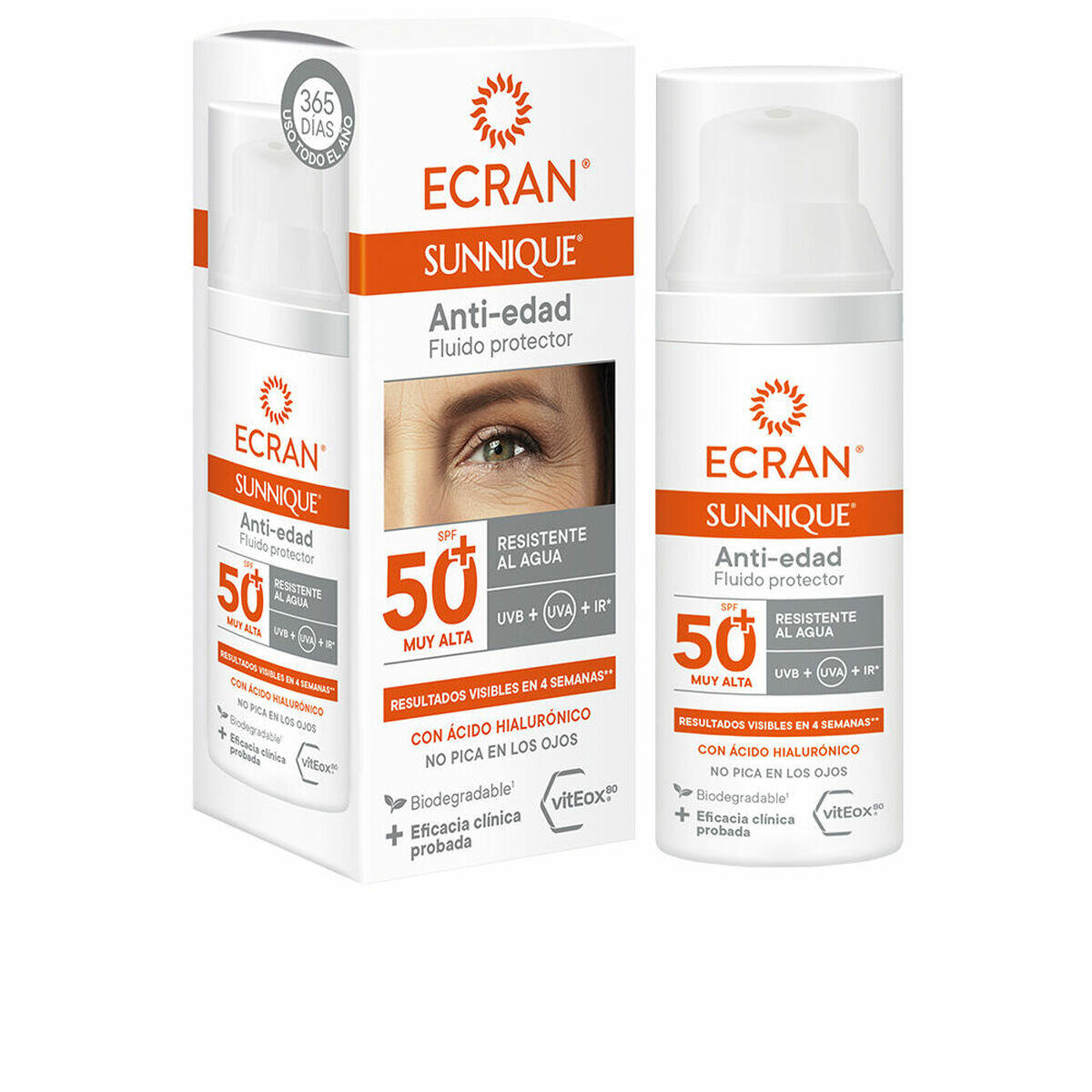 ECRAN Protetor Solar Fluido Ecran Ecran Sunnique Spf 50+
