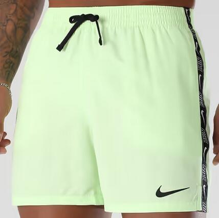 Costume da bagno uomo nike logo tape - verde fluo 1/3