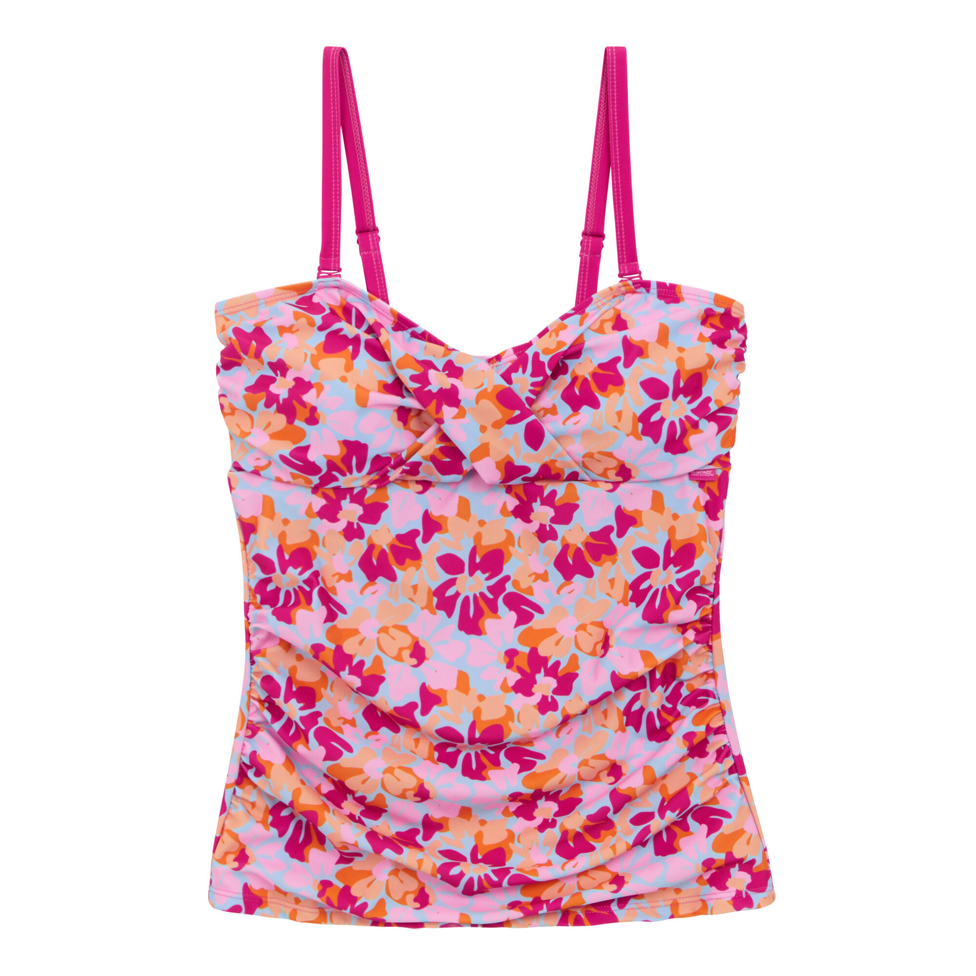 Top tankini floral de verão aceana iii para senhora/senhora rosa