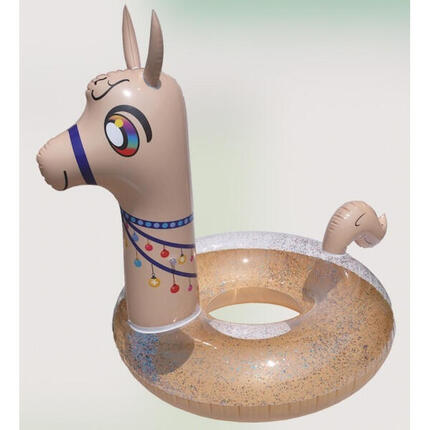Bouée Gonflable Géante Scintillante Lama - Amusement et Style