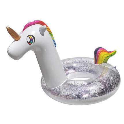 Bouée Gonflable Géante Scintillante Licorne - Magie et Fun au Rendez-vous
